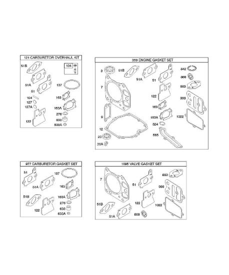 G - Kit/set guarnizioni B&S - 12 €¦ 122672-0134-E1 brand Stihl